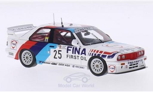 Modelauto Bmw M3 course (E30) No.25 M Team Schnitzer Fina 24h Spa 1990 J.Cecotto/F.Giroix/M.Oestreich 1/43 Spark