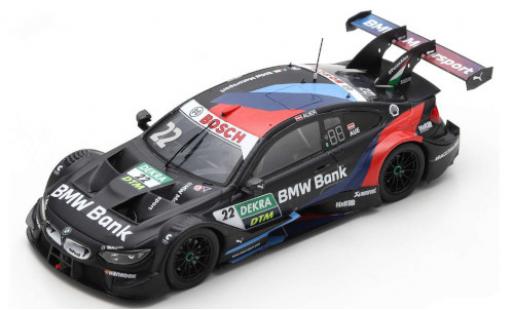 Modelauto Bmw M4 dtm No.22 Team RMR Bank Hockenheim 2020 L.Auer 1/43 Spark