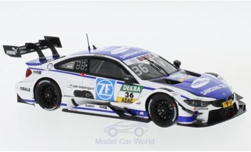 Modelauto Bmw M4 dtm No.36 Team RBM Samsung Hockenheim 2017 M.Martin 1/43 Spark