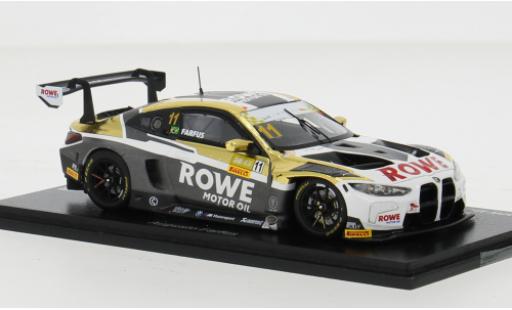 Modelauto Bmw M4 gt3 No.11 ROWE Racing Fia GT World Cup Macau 2023 1/43 Spark