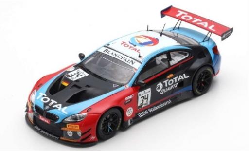 Modelauto Bmw M6 GT3 No.34 Walkenhorst Motorsport Total 24h Spa 2019 M.Jensen/C.Krognes/N.Catsburg 1/43 Spark