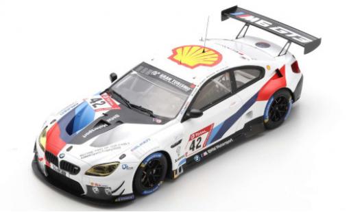 Modelauto Bmw M6 GT3 No.42 Team Schnitzer 24h N&Atilde;&frac14;rburgring 2020 A.Farfus/J.Klingmann/M.Tomczyk/S.van le Linde 1/43 Spark