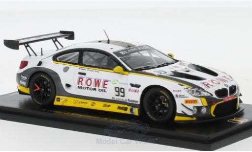 Modelauto Bmw M6 GT3 No.99 ROWE Racing 24h Spa 2018 A.Sims/J.Klingmann/N.Catsburg 1/43 Spark