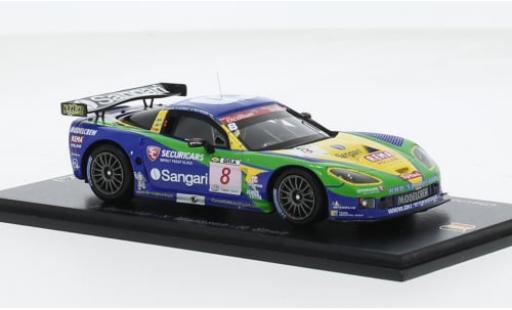 Modelauto Chevrolet Corvette Racing (.R) C6.R No.8 Sangari Team Brazil 24h Spa 2009 1/43 Spark