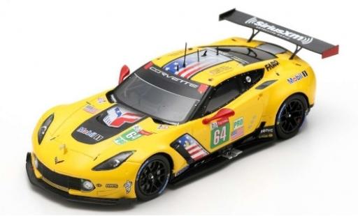 Modelauto Chevrolet Corvette Racing (.R) C7.R No.64 24h Le Mans 2019 O.Gavin/T.Milner/M.F&Atilde;&curren;ssler 1/43 Spark
