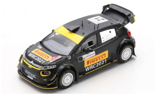 Modelauto Citroen C3 WRC No.21 Saint&Atilde;&copy;Loc Racing Rally WM Rally Sardinien 2020 Reifentest Pirelli P.Solberg/A.Mikkelsen 1/43 Spark