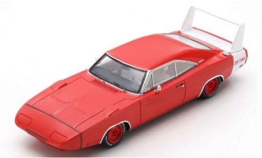 Modelauto Dodge Charger Daytona rood/wit 1969 1/43 Spark