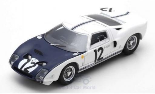 Modelauto Ford GT GT 1964 RHD No.12 24h Le Mans J.Schlesser/R.Attwood 1/43 Spark