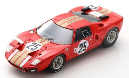 Modelauto Ford GT40 Mk I AMR1 RHD No.25 Alan Mann Racing 12h Sebring 1966 J.Whitmore/F.Gardner 1/43 Spark