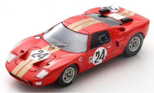 Modelauto Ford GT40 Mk I AMR2 RHD No.24 Alan Mann Racing 12h Sebring 1966 G.Hill/J.Stewart 1/43 Spark