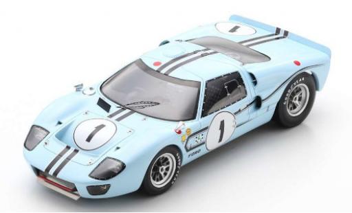 Modelauto Ford GT40 Mk II MkIIB RHD No.1 12h Reims 1967 J.Schlesser/G.Ligier 1/18 Spark