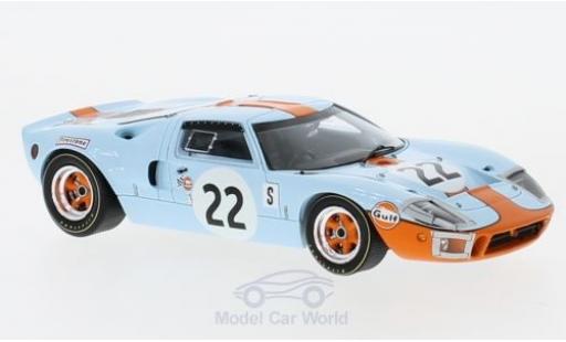 Modelauto Ford GT40 Mk I No.22 12h Sebring 1969 J.Ickx/J.olijfgroener 1/43 Spark
