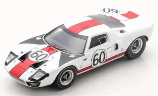 Modelauto Ford GT40 Mk I RHD No.60 24h Le Mans 1966 J.Ickx/J.Neerpasch 1/43 Spark