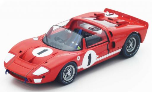 Modelauto Ford GT40 Mk I X1 RHD No.1 12h Sebring 1966 K.Miles/L.Ruby 1/18 Spark