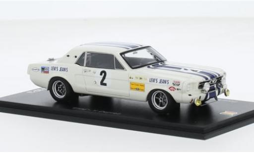Modelauto Ford Mustang Rally No.2 Team Claude Dubois 24h Spa 1968 1/43 Spark