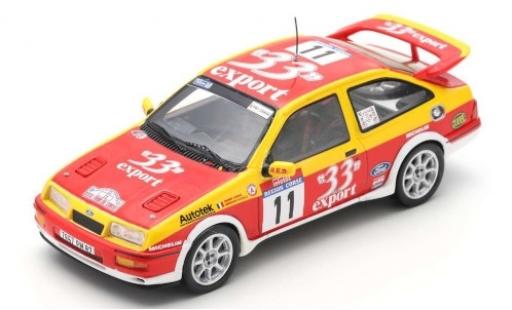 Modelauto Ford Sierra Cosworth RS No.11 33 Export Rally WM Rally de France 1987 D.Auriol/B.Occelli 1/43 Spark