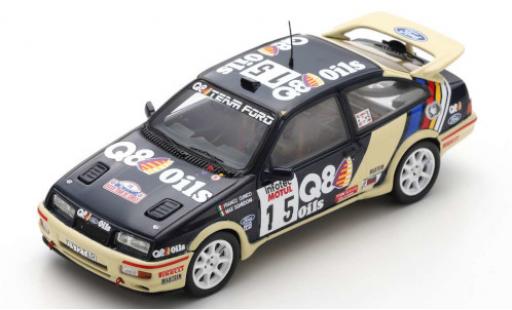 Modelauto Ford Sierra Cosworth RS No.15 Q8 Rally WM Tour de Corse 1989 G.Cunico/M.Sghedoni 1/43 Spark