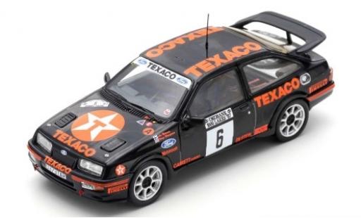 Modelauto Ford Sierra Cosworth RS No.6 Texaco 1000 Lakes Rally 1987 A.Vatanen/T.Harryman 1/43 Spark