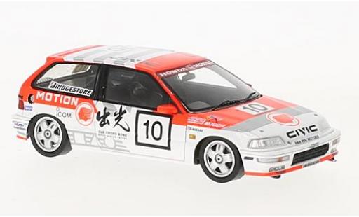 Modelauto Honda Civic Course EF9 RHD No.10 Macau Guia Race 1990 O.Nakako 1/43 Spark