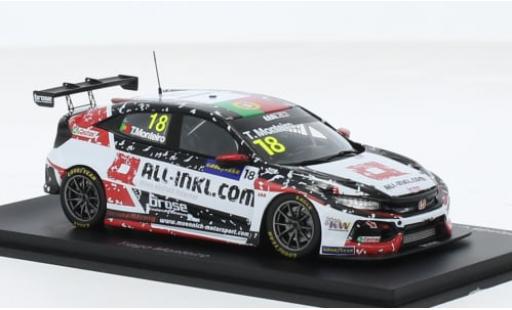 Modelauto Honda Civic Type R TCR No.18 All-Inkl.com M&Atilde;&frac14;nnich Motorsport WTCR Hungaroring 2020 1/43 Spark