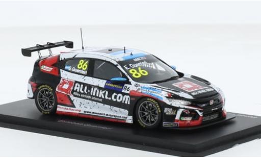 Modelauto Honda Civic Type R TCR No.86 All-Inkl.com M&Atilde;&frac14;nnich Motorsport WTCR Aragon II 2020 1/43 Spark