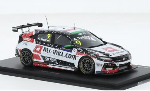 Modelauto Honda Civic Type R TCR No.9 All-Inkl.com M&Atilde;&frac14;nnich Motorsport WTCR N&Atilde;&frac14;rburgring 2020 1/43 Spark