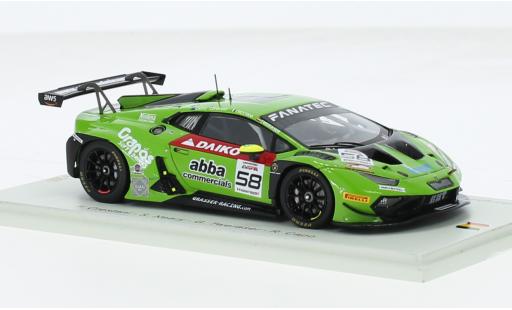 Modelauto Lamborghini Huracan GT3 EVO 2 2 No.58 GRT Grasser Racing Team 24h Spa 2023 1/43 Spark