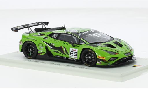 Modelauto Lamborghini Huracan GT3 EVO 2 2 No.63 Iron Lynx 24h Spa 2023 1/43 Spark