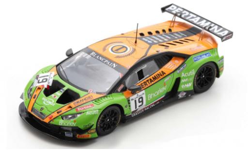 Modelauto Lamborghini Huracan GT3 Evo No.19 GRT Grasser Racing Team 24h Spa 2019 A.Santamato/G.Tweraser/L.Mauron/A.Amici 1/43 Spark