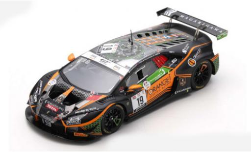 Modelauto Lamborghini Huracan GT3 Evo No.19 Oranje 1 FFF Racing Team 24h Spa 2020 L.Moccia/R.Giammaria/P.Keen/H.Hamaguchi 1/43 Spark
