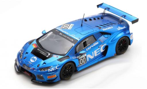 Modelauto Lamborghini Huracan GT3 No.100 Attempto Racing 24h Spa 2016 L.Machiels/M.van Splunteren/J.Mul/G.Venturini 1/43 Spark