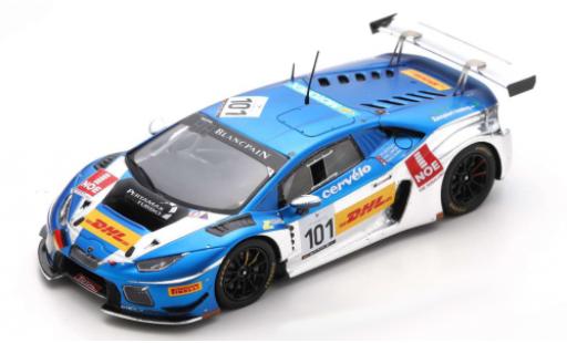 Modelauto Lamborghini Huracan GT3 No.101 Attempto Racing 24h Spa 2016 F.Babini/P.Niederhauser/D.Zampieri 1/43 Spark
