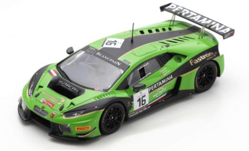Modelauto Lamborghini Huracan GT3 No.16 GRT Grasser Racing Team 24h Spa 2016 M.Bortolotti/J.Bleekemolen/R.Ineichen 1/43 Spark
