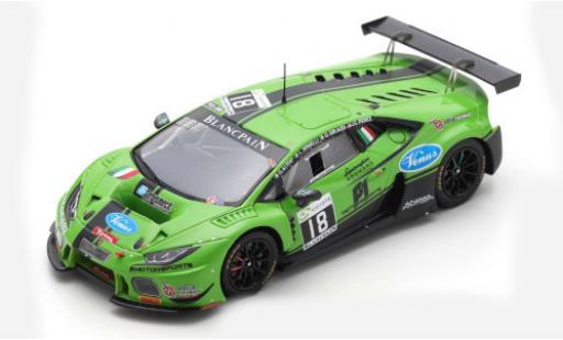 Modelauto Lamborghini Huracan GT3 No.18 Antonelli Motorsport 24h Spa 2018 J.Perez/G.Giraudi/L.Spinelli/G.Altoe 1/43 Spark
