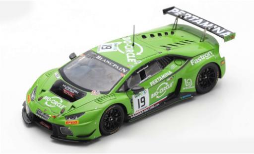 Modelauto Lamborghini Huracan GT3 No.19 GRT Grasser Racing Team 24h Spa Francorchamps 2017 R.Ineichen/R.Giammaria/E.Perez Companc 1/43 Spark