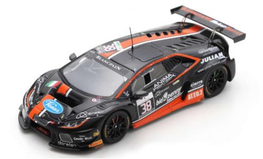 Modelauto Lamborghini Huracan GT3 No.38 Antonelli Motorsport 24h Spa 2016 M.Cerruti/L.Spinelli/C.Sbirrazzuoli/G.Vannelet 1/43 Spark