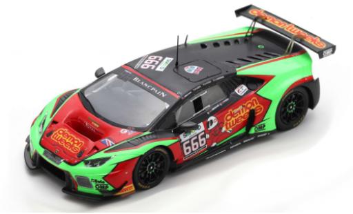 Modelauto Lamborghini Huracan GT3 No.666 Barwell Motorsport Demon Tweeks 24h Spa 2016 J.Minshaw/P.Keen/O.Gavin/J.Osborne 1/43 Spark