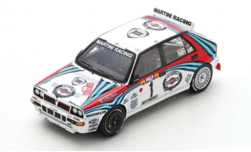 Modelauto Lancia Delta HF Integrale No.1 Martini Racing Martini Racing Rally-Cross Rally Monte Carlo 1992 J.Kankkunen/J.Piironen 1/43 Spark