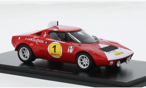 Modelauto Lancia Stratos HF No.1 Rally Costa del Sol 1972 1/43 Spark