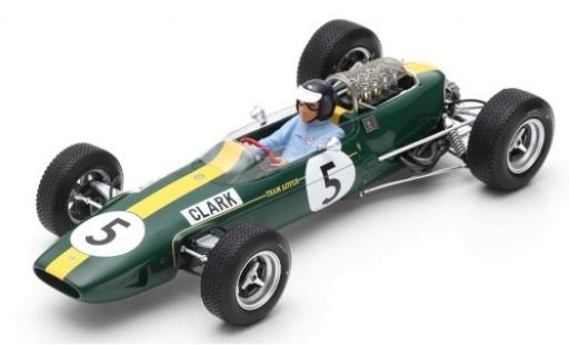 Modelauto Lotus 33 Base No.5 Team GP Gro&Atilde;�britannien 1965 J.Clark 1/18 Spark