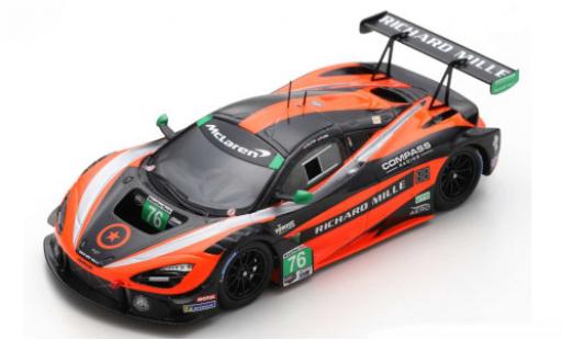 Modelauto McLaren 720 GT3 S No.76 Compass Racing Richard Mille Belle Isle 2019 P.Holton/M.Plumb 1/43 Spark