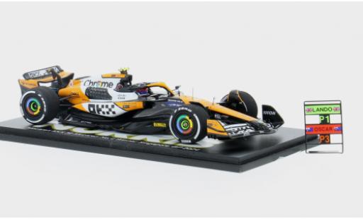Modelauto McLaren F1 Base MCL38 GP Singapur 2024 Team #4 1/43 Spark
