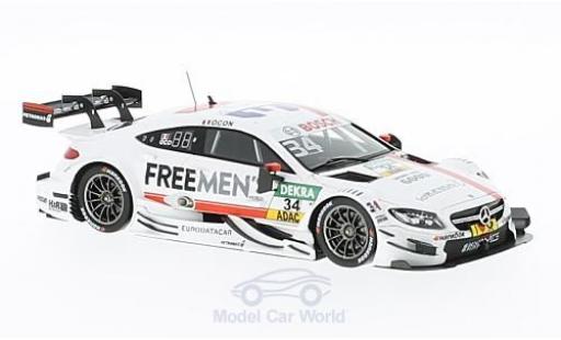 Modelauto Mercedes C DTM AMG C63 No.34 -AMG Team ART Freemens 2016 E.Ocon 1/43 Spark