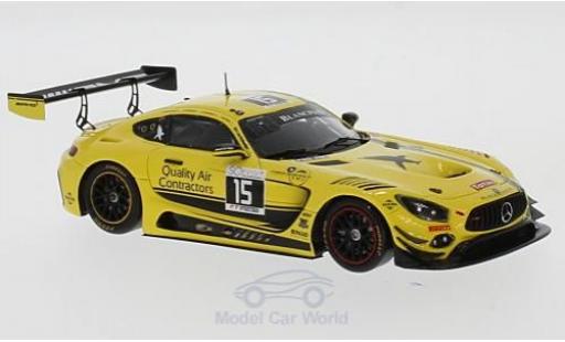 Modelauto Mercedes AMG GT GT3 3 No.15 zwart Falcon 24h Spa 2017 D.Chaponik/B.Sandberg/S.Heckert/J.Bleekemolen 1/43 Spark