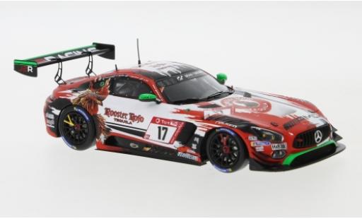 Modelauto Mercedes AMG GT GT3 3 No.17 GetSpeed Performance Rooster Rojo Tequila 24h N&Atilde;&frac14;rburgring 2019 J.Shoffner/J.Hill/F.Schiller/M.Palttala 1/43 Spark