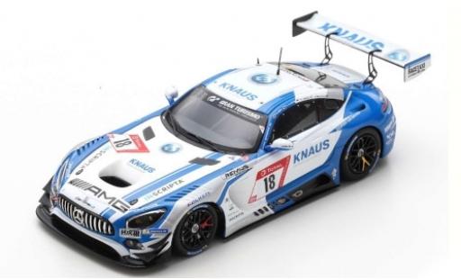 Modelauto Mercedes AMG GT GT3 3 No.18 GetSpeed Performance Knaus 24h N&Atilde;&frac14;rburgring 2019 F.Vettel/P.Ellis/L.Ludwig/J.Szymkowiak 1/43 Spark