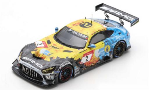 Modelauto Mercedes AMG GT GT3 3 No.2 AMG Team HRT 24h N&Atilde;&frac14;rburgring 2020 H.Haupt/Y.Buurman/N.Bastian/P.Ellis 1/43 Spark