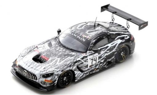 Modelauto Mercedes AMG GT GT3 3 No.74 Ram Racing 24h Spa 2019 R.Vos/D.Burke/C.Frankenhout/T.Onslow-Cole 1/43 Spark