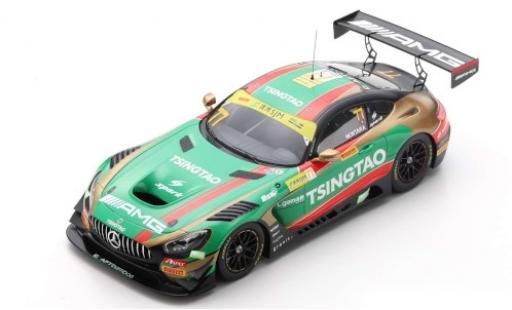 Modelauto Mercedes AMG GT GT3 3 No.77 -AMG Team CraftBamboo Racing Tsingtao Fia GT World Cup Macau 2019 E.Mortara 1/18 Spark