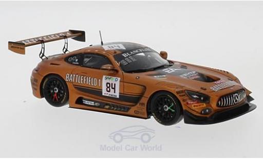 Modelauto Mercedes AMG GT GT3 3 No.84 HTP Motorsport 24h Spa 2017 J.Eriksson/M.Buhk/F.Perera 1/43 Spark